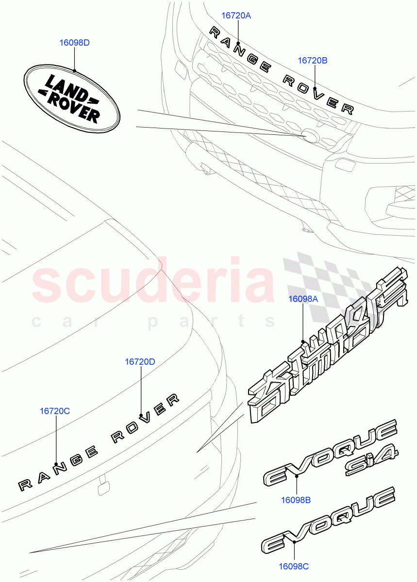 Name Plates(Changsu (China))((V)FROMEG000001) of Land Rover Land Rover Range Rover Evoque (2012-2018) [2.0 Turbo Diesel]