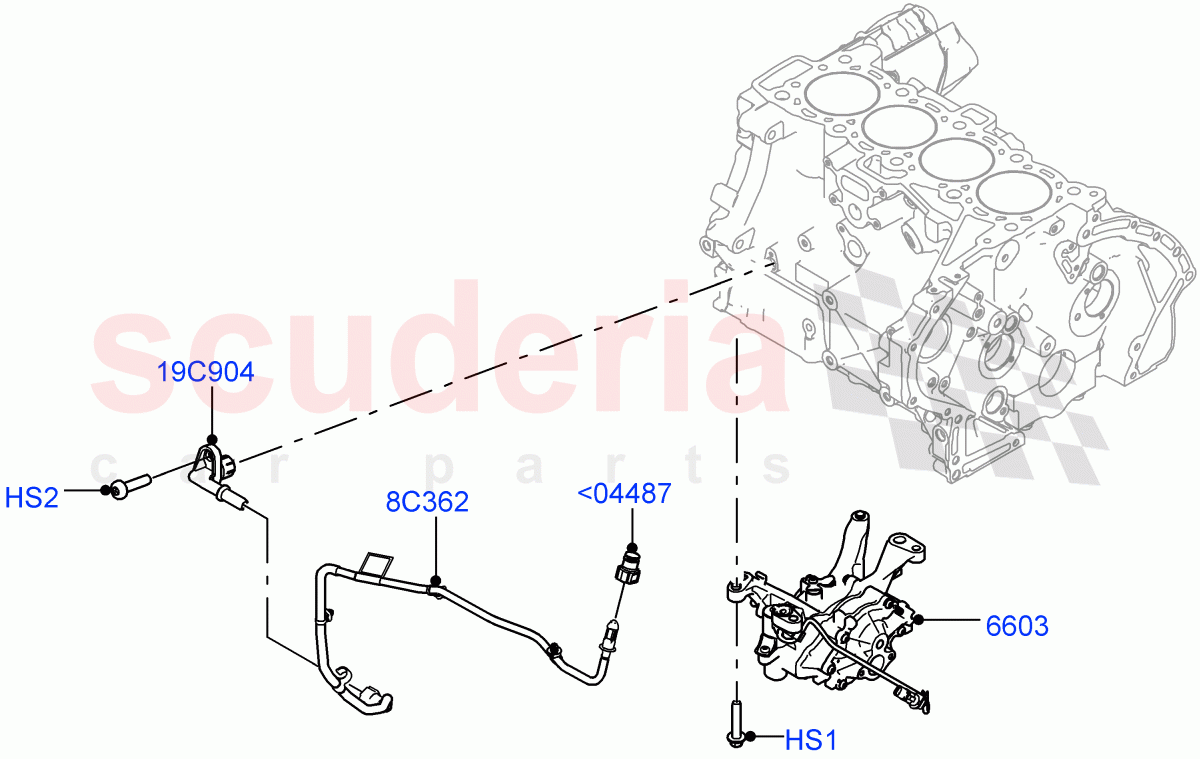 Vacuum Control And Air Injection (2.0L AJ20P4 Petrol High PTA, Halewood (UK), 2.0L AJ20P4 Petrol E100 PTA, 2.0L AJ20P4 Petrol Mid PTA) ((V) FROMMH000001, (V) TONH999999) of Land Rover Land Rover Discovery Sport (2015+) [2.0 Turbo Petrol AJ200P]