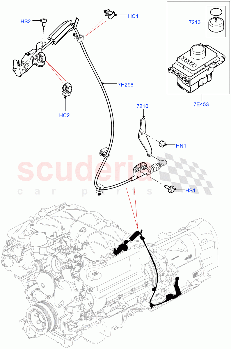 Gear Change-Automatic Transmission(3.0L DOHC GDI SC V6 PETROL,8 Speed Auto Trans ZF 8HP70 4WD) of Land Rover Land Rover Range Rover Velar (2017+) [2.0 Turbo Petrol AJ200P]