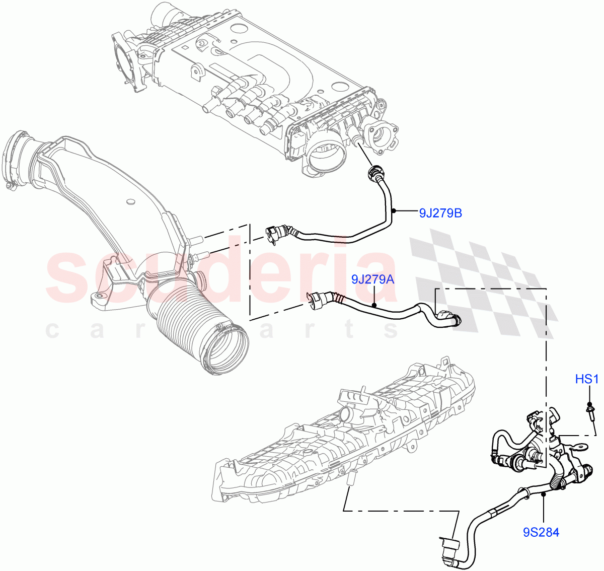 Evaporative Emission(3.0L AJ20P6 Petrol High)((V)FROMKA000001) of Land Rover Land Rover Range Rover (2012-2021) [3.0 I6 Turbo Petrol AJ20P6]