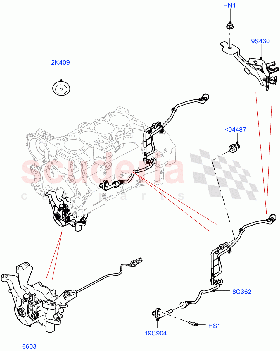 Vacuum Control And Air Injection(2.0L AJ200P Hi PHEV)((V)FROMJA000001) of Land Rover Land Rover Range Rover (2012-2021) [2.0 Turbo Petrol AJ200P]