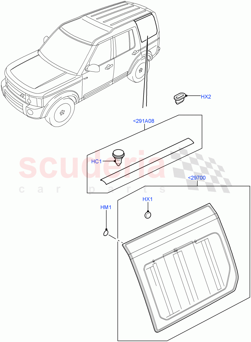 Quarter Windows((V)FROMAA000001) of Land Rover Land Rover Discovery 4 (2010-2016) [3.0 Diesel 24V DOHC TC]