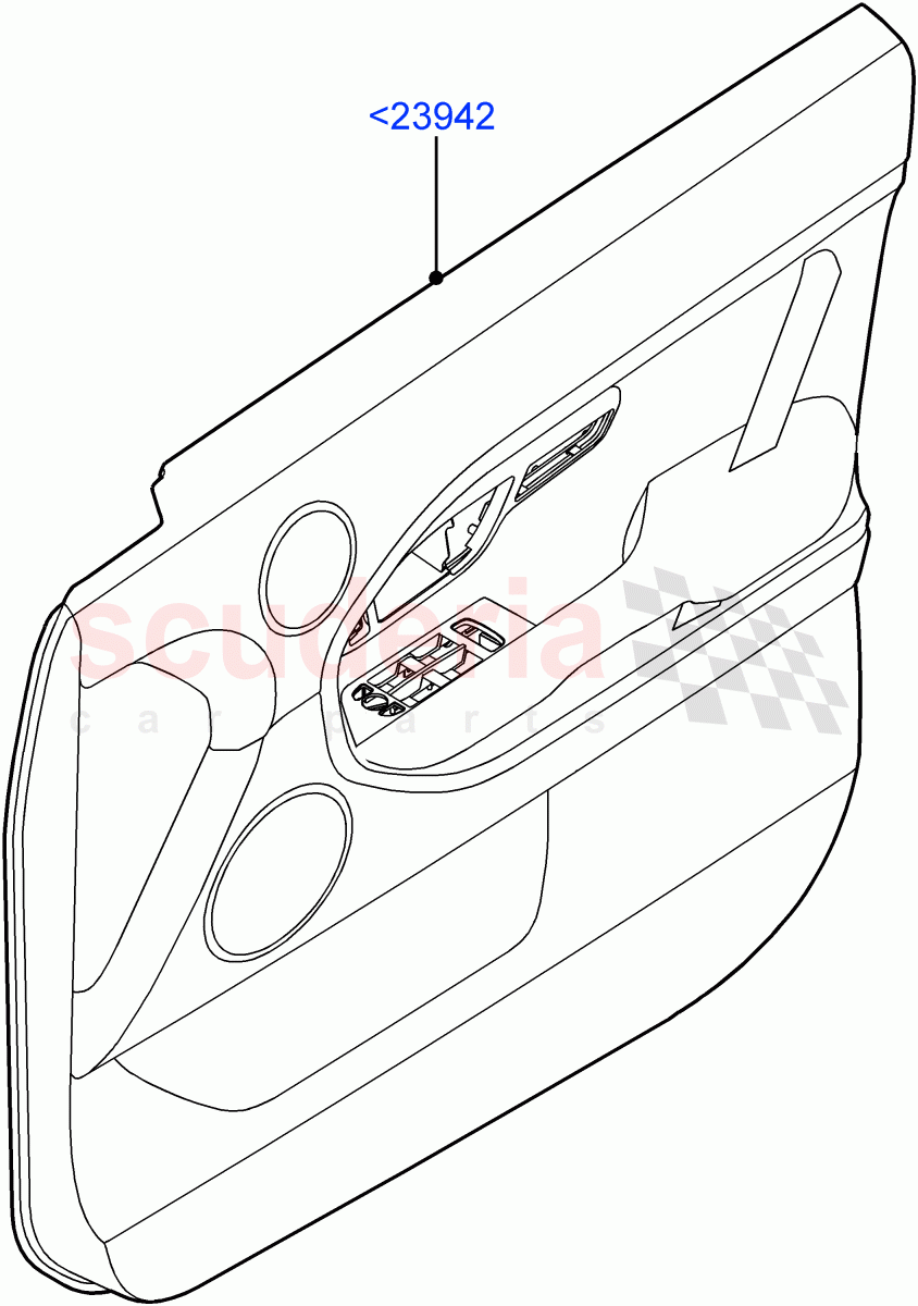 Front Door Trim Panels(5 Door,Halewood (UK)) of Land Rover Land Rover Range Rover Evoque (2012-2018) [2.2 Single Turbo Diesel]