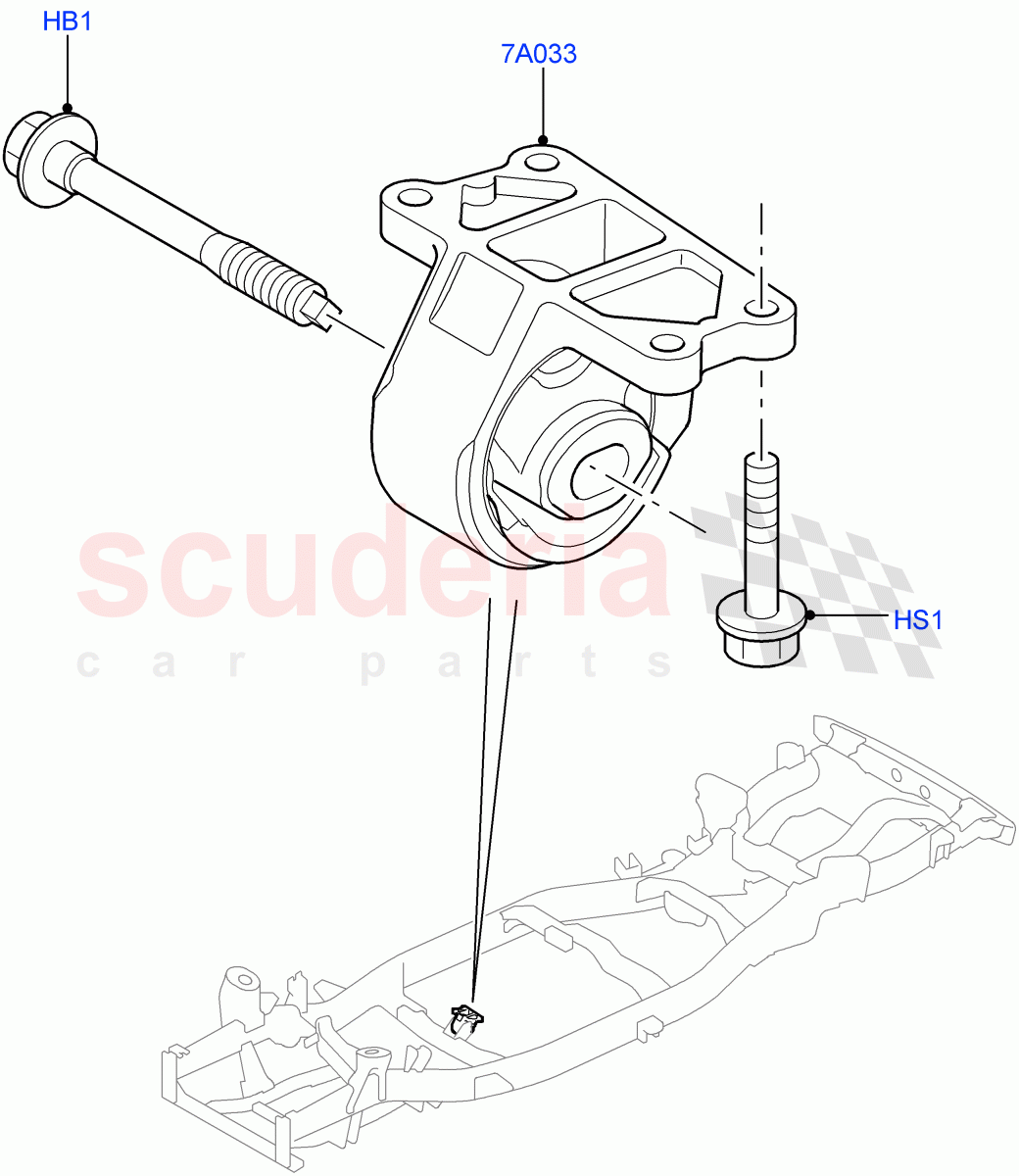 Transmission Mounting((V)FROMAA000001) of Land Rover Land Rover Discovery 4 (2010-2016) [2.7 Diesel V6]