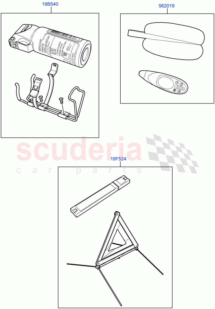 Emergency And Safety Equipment(Accessory, Internal Components)((V)FROMAA000001) of Land Rover Land Rover Range Rover Sport (2010-2013) [5.0 OHC SGDI SC V8 Petrol]