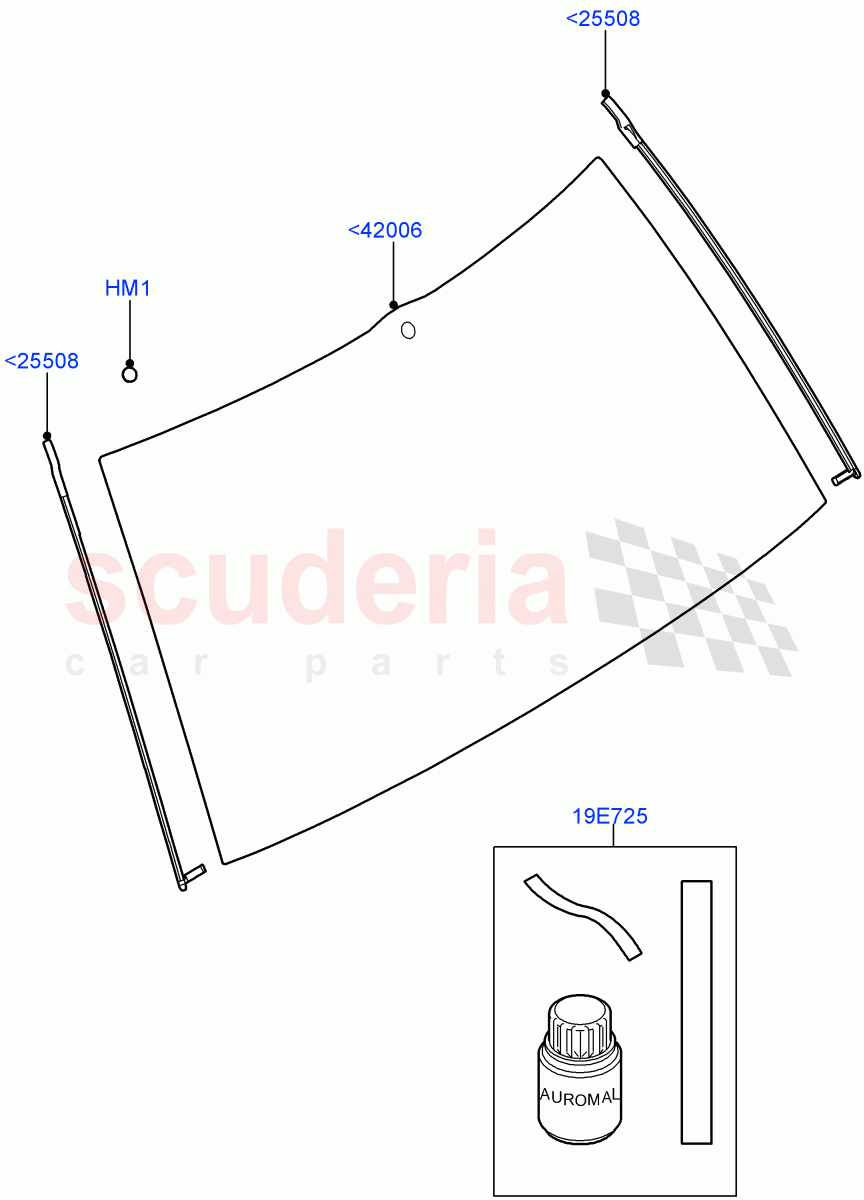 Back Window Glass(Less Armoured)((V)FROMAA000001) of Land Rover Land Rover Range Rover (2010-2012) [5.0 OHC SGDI SC V8 Petrol]