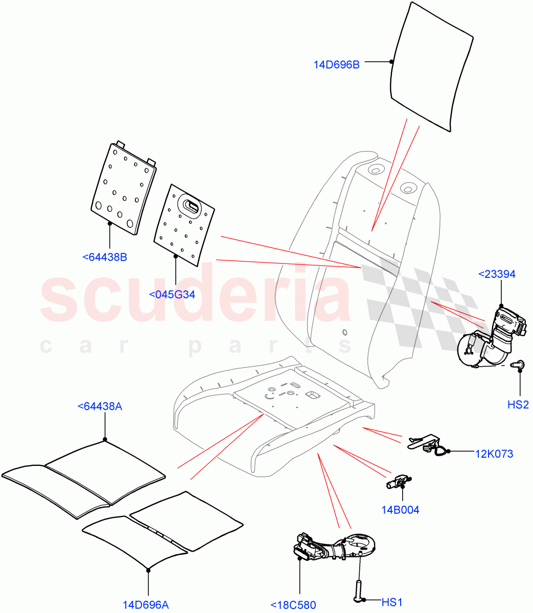 Front Seat Pads/Valances & Heating (Heating) (Changsu (China)) of Land Rover Land Rover Range Rover Evoque (2019+) [2.0 Turbo Diesel AJ21D4]