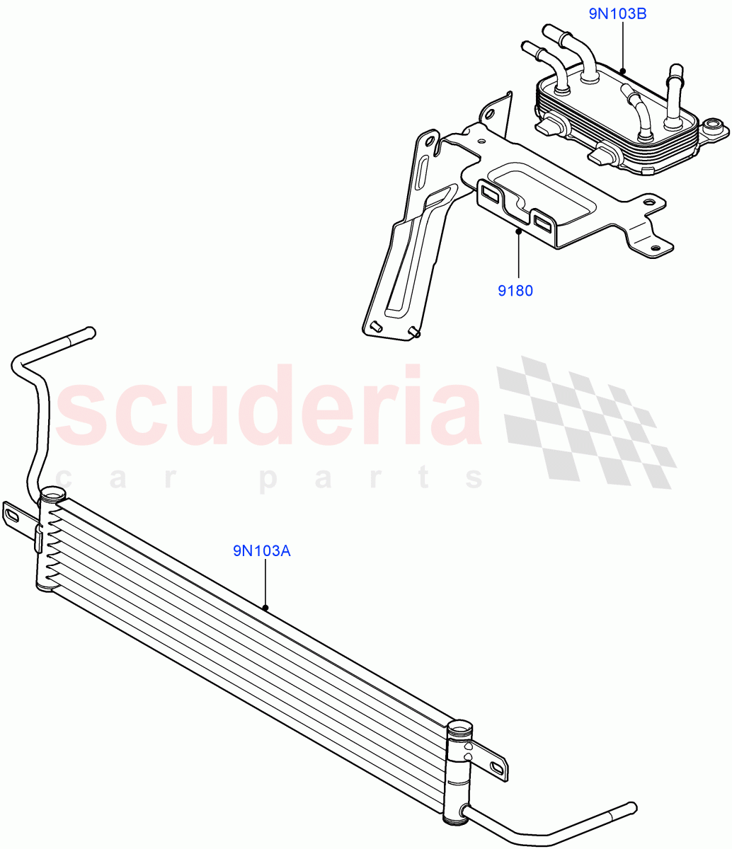 Fuel Cooler Assembly(3.6L V8 32V DOHC EFi Diesel Lion)((V)FROMAA000001) of Land Rover Land Rover Range Rover (2010-2012) [3.6 V8 32V DOHC EFI Diesel]