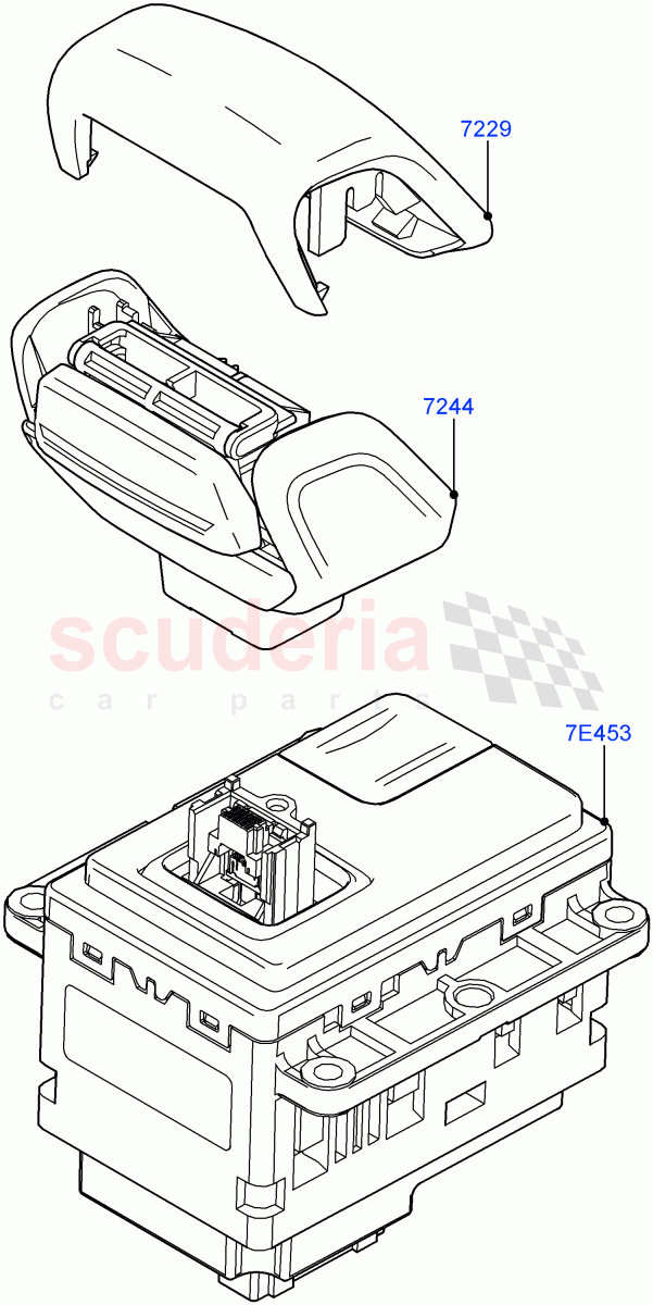 Gear Change-Automatic Transmission(Gear Shift Module)(8 Speed Auto Trans ZF 8HP45) of Land Rover Land Rover Range Rover Velar (2017+) [3.0 Diesel 24V DOHC TC]