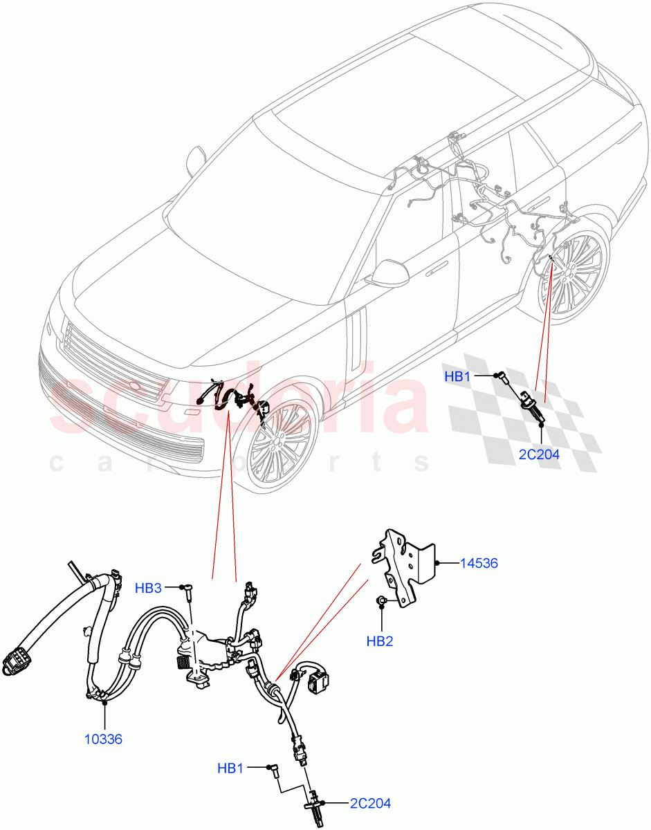 ABS Sensors (ABS/Speed Sensor) of Land Rover Land Rover Range Rover (2022+) [3.0 I6 Turbo Petrol AJ20P6]