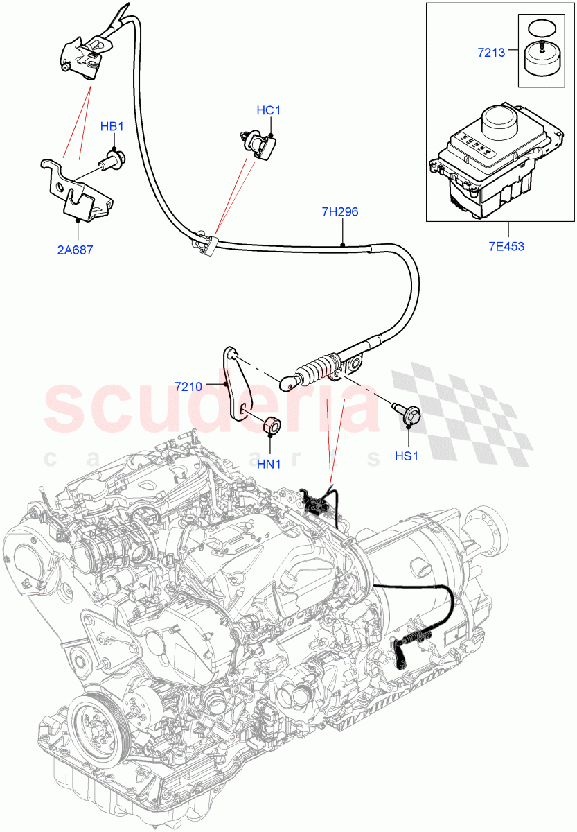 Gear Change-Automatic Transmission(3.0 V6 D Gen2 Twin Turbo,8 Speed Auto Trans ZF 8HP70 4WD) of Land Rover Land Rover Range Rover Velar (2017+) [3.0 DOHC GDI SC V6 Petrol]