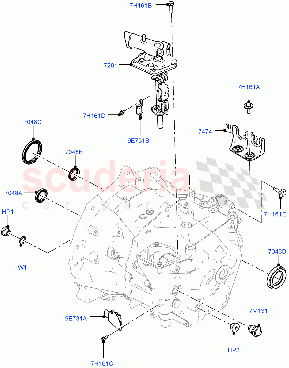 Manual Transmission External Cmpnts (6 Speed Manual Trans BG6, Halewood (UK)) of Land Rover Land Rover Range Rover Evoque (2019+) [2.0 Turbo Diesel]