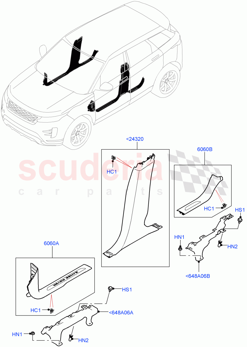 Side Trim(Sill)(Itatiaia (Brazil)) of Land Rover Land Rover Range Rover Evoque (2019+) [2.0 Turbo Petrol AJ200P]