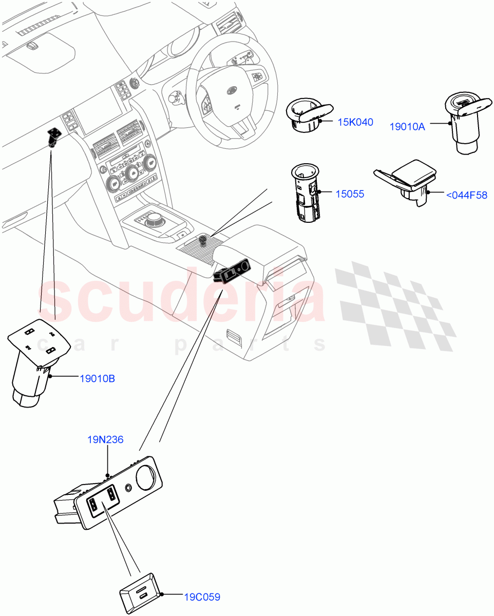 Instrument Panel Related Parts(Itatiaia (Brazil))((V)FROMGT000001) of Land Rover Land Rover Discovery Sport (2015+) [1.5 I3 Turbo Petrol AJ20P3]