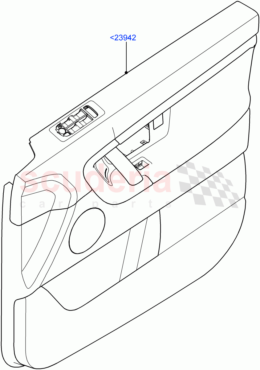 Front Door Trim Panels(Halewood (UK)) of Land Rover Land Rover Discovery Sport (2015+) [1.5 I3 Turbo Petrol AJ20P3]