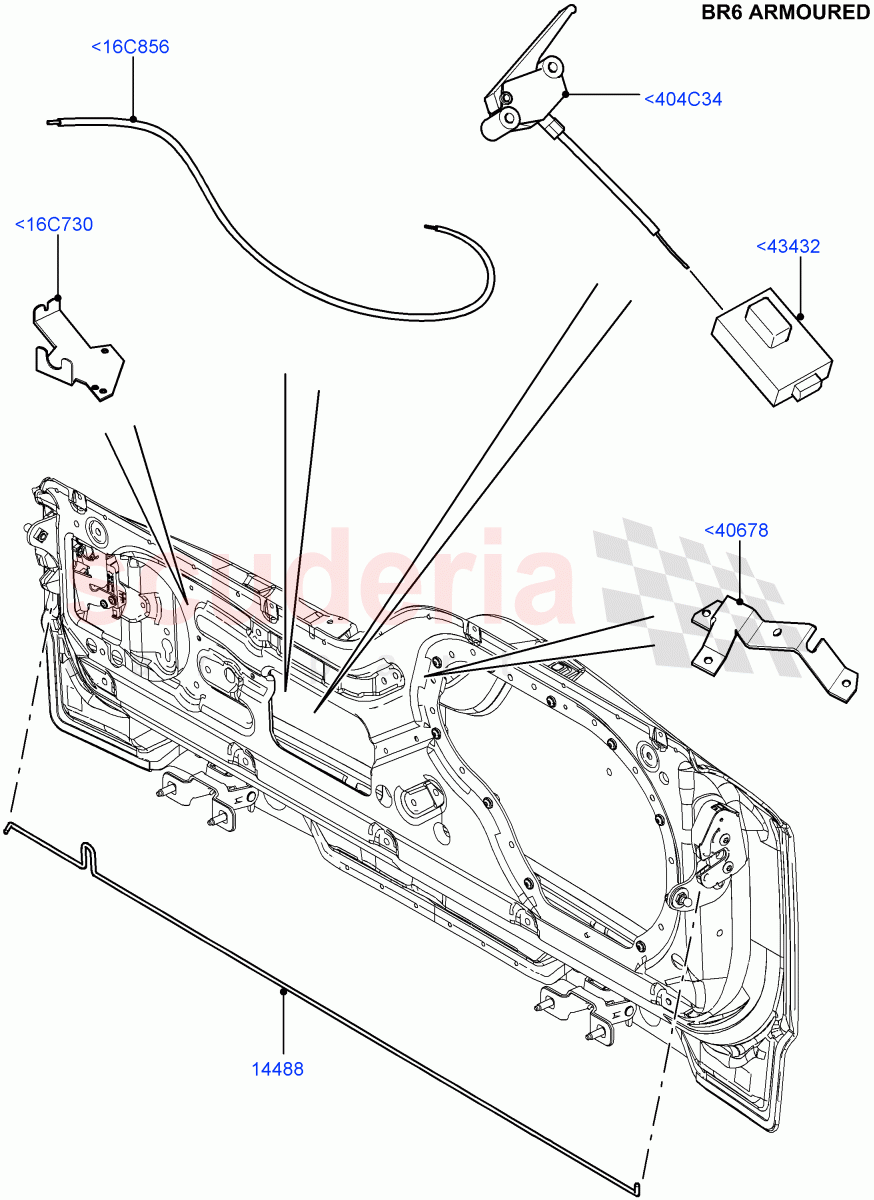 Luggage Compt/Tailgte Lock Controls(With B6 Level Armouring)((V)FROMAA000001) of Land Rover Land Rover Discovery 4 (2010-2016) [2.7 Diesel V6]