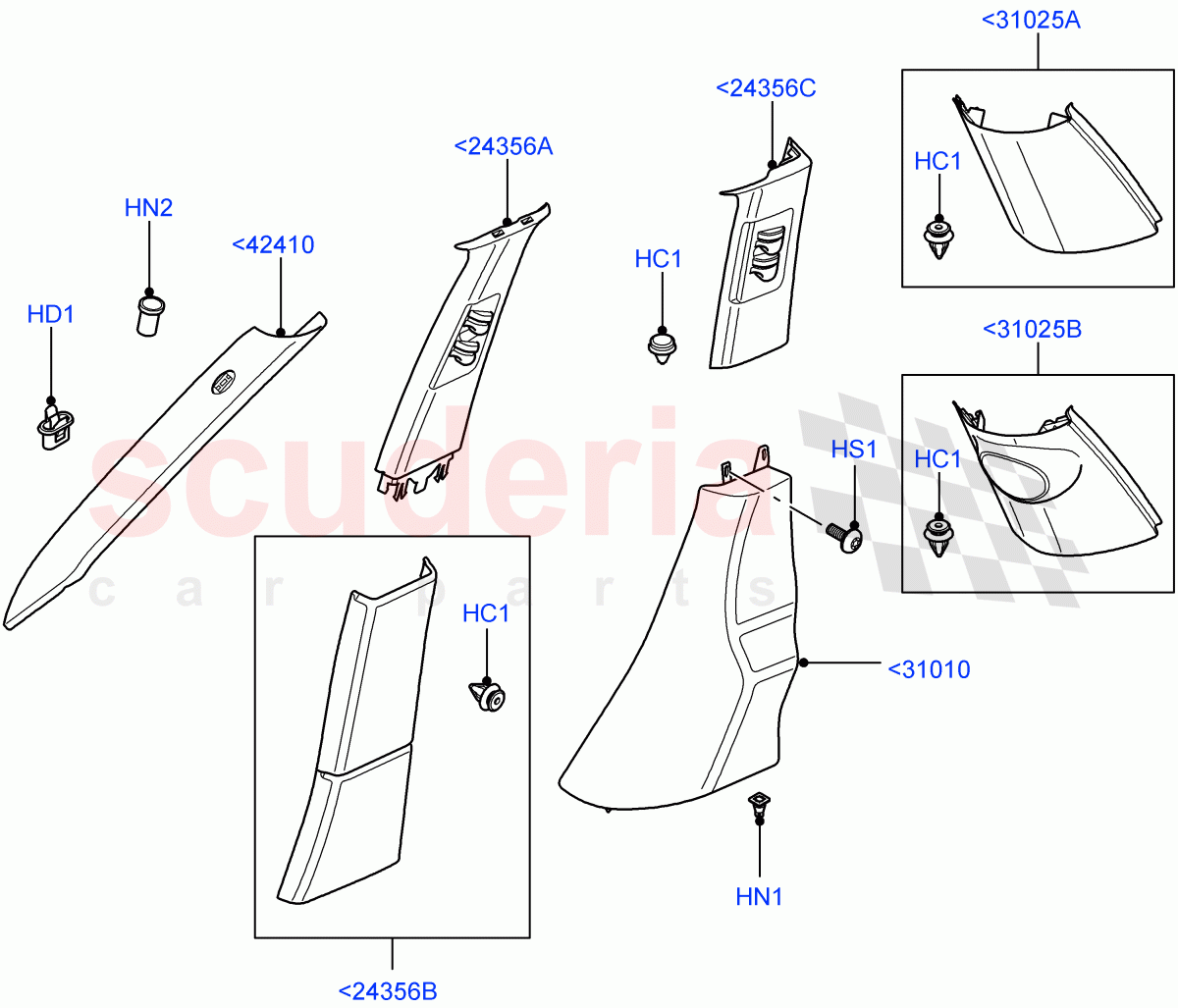 Side Trim(Front And Rear)(Less Armoured)((V)FROMAA000001) of Land Rover Land Rover Range Rover (2010-2012) [3.6 V8 32V DOHC EFI Diesel]