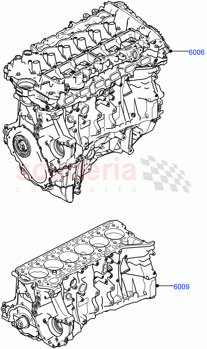 Service Engine And Short Block(3.0L AJ20P6 Petrol High)((V)FROMMA000001) of Land Rover Land Rover Range Rover Velar (2017+) [3.0 I6 Turbo Petrol AJ20P6]