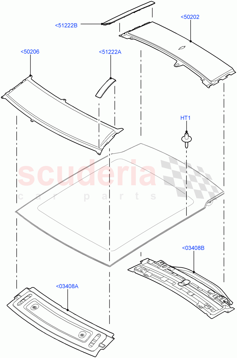 Roof - Sheet Metal(With Roof Conversion-Panorama Power,Itatiaia (Brazil),With Roof Conversion-Panorama Roof)((V)FROMGT000001) of Land Rover Land Rover Discovery Sport (2015+) [1.5 I3 Turbo Petrol AJ20P3]