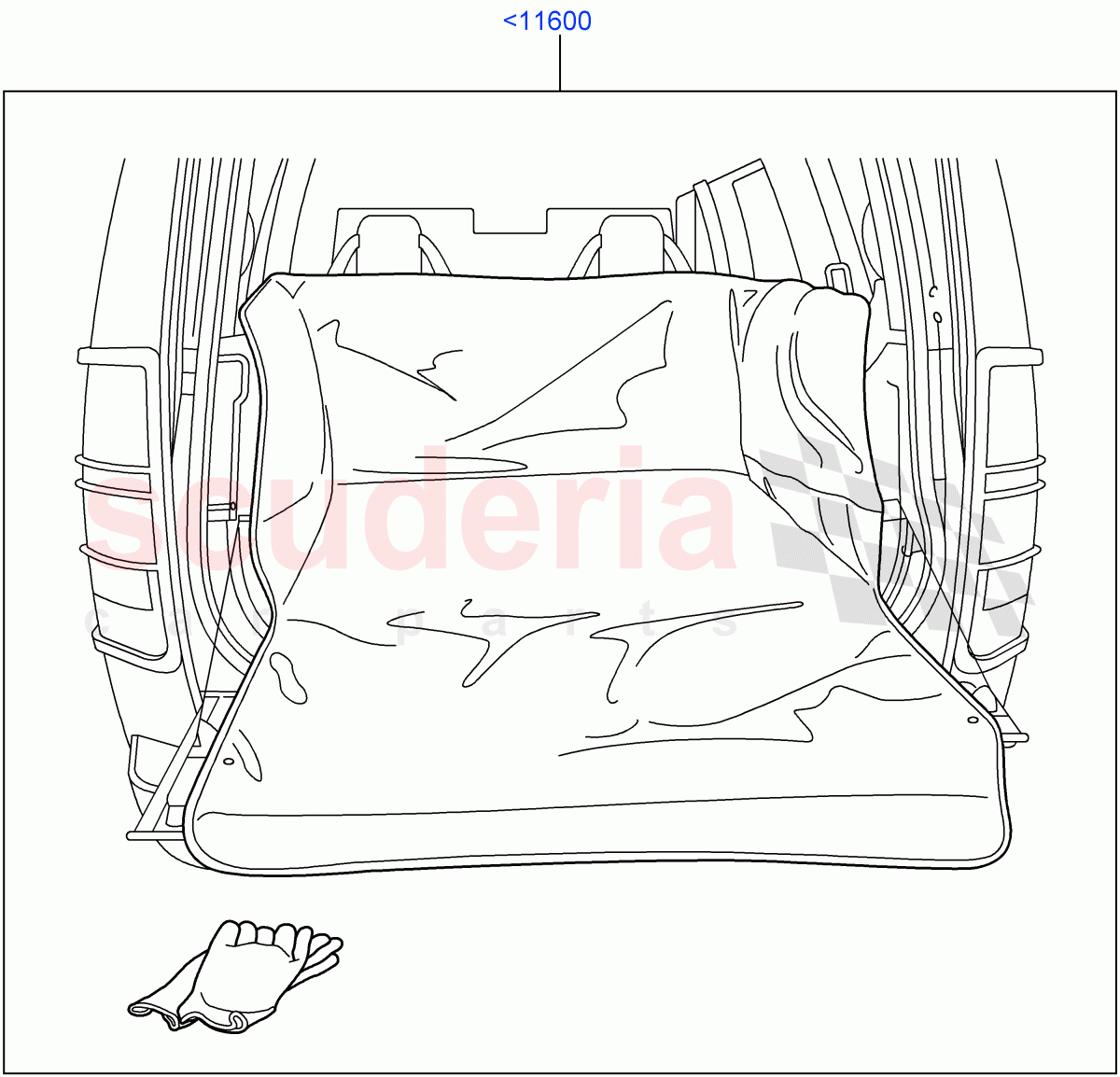 Interior Dress Up(Accessory, Luggage Compartment Liner)((V)FROMAA000001) of Land Rover Land Rover Discovery 4 (2010-2016) [2.7 Diesel V6]