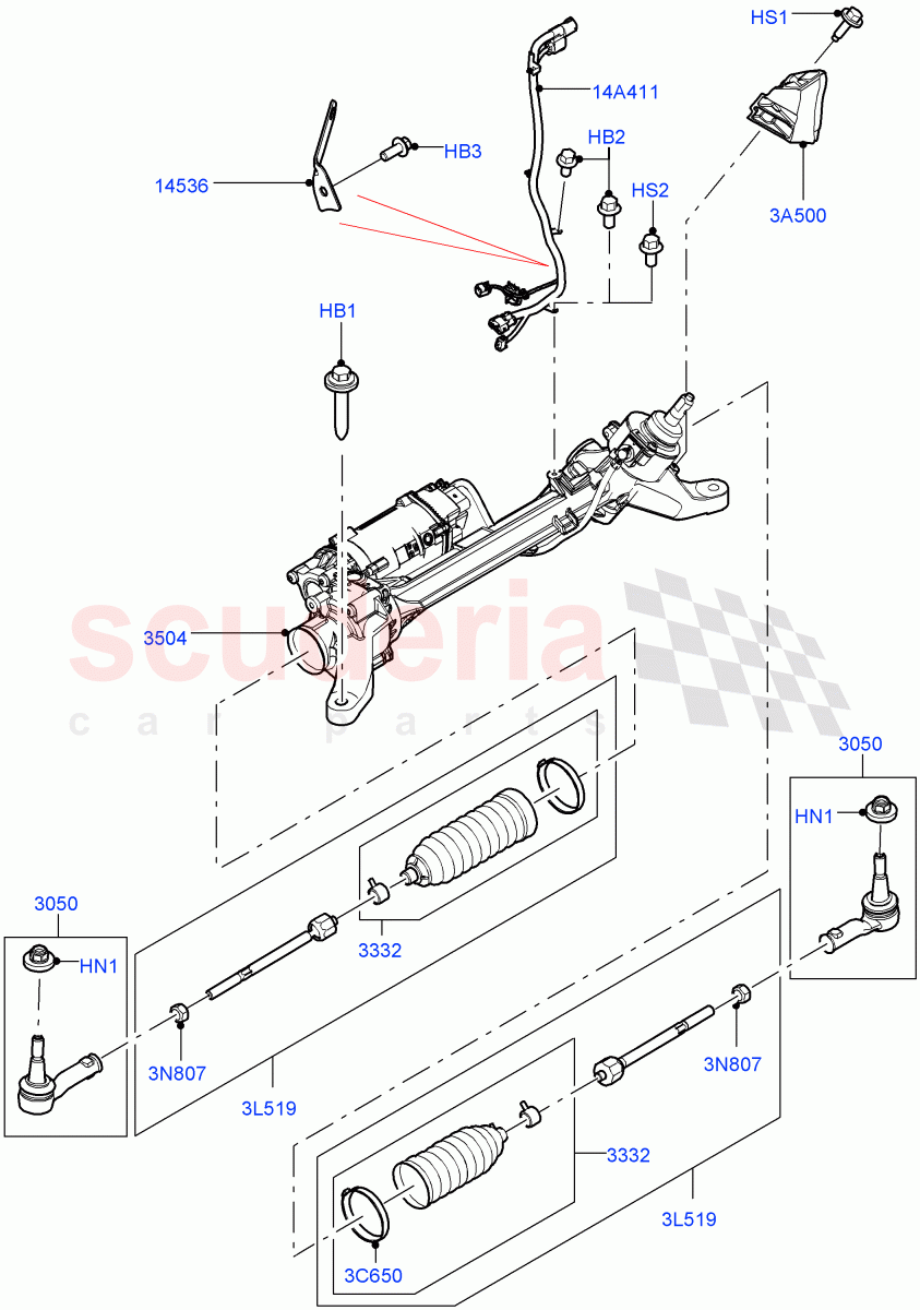 Steering Gear of Land Rover Land Rover Range Rover (2012-2021) [3.0 DOHC GDI SC V6 Petrol]