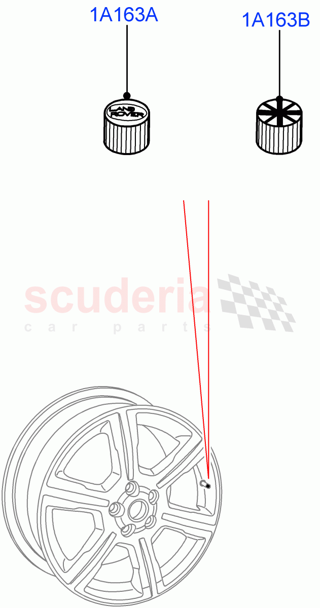 Wheel Ornamentation of Land Rover Land Rover Defender (2020+) [2.0 Turbo Petrol AJ200P]