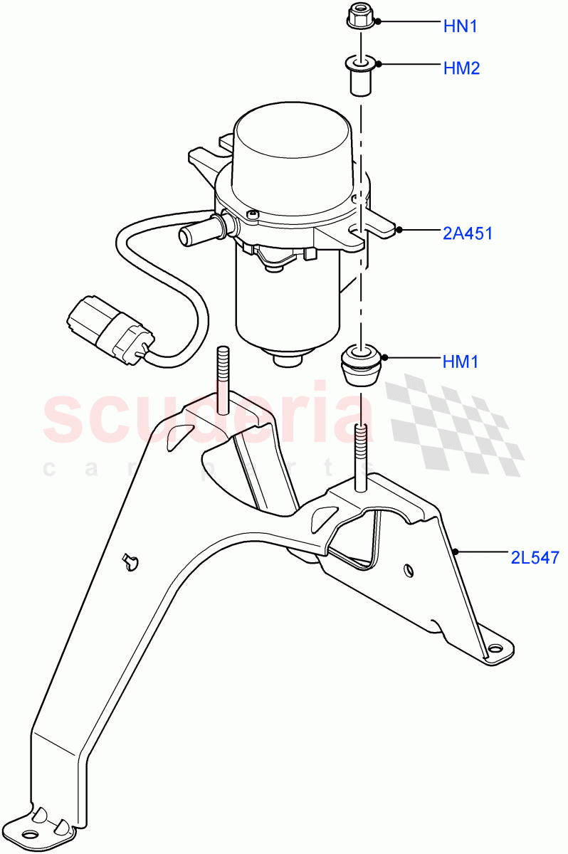 Vacuum Pump(AJ Petrol 4.4 V8 EFI (220KW),AJ Petrol 4.2 V8 Supercharged)((V)TO9A999999) of Land Rover Land Rover Range Rover Sport (2005-2009) [4.4 AJ Petrol V8]