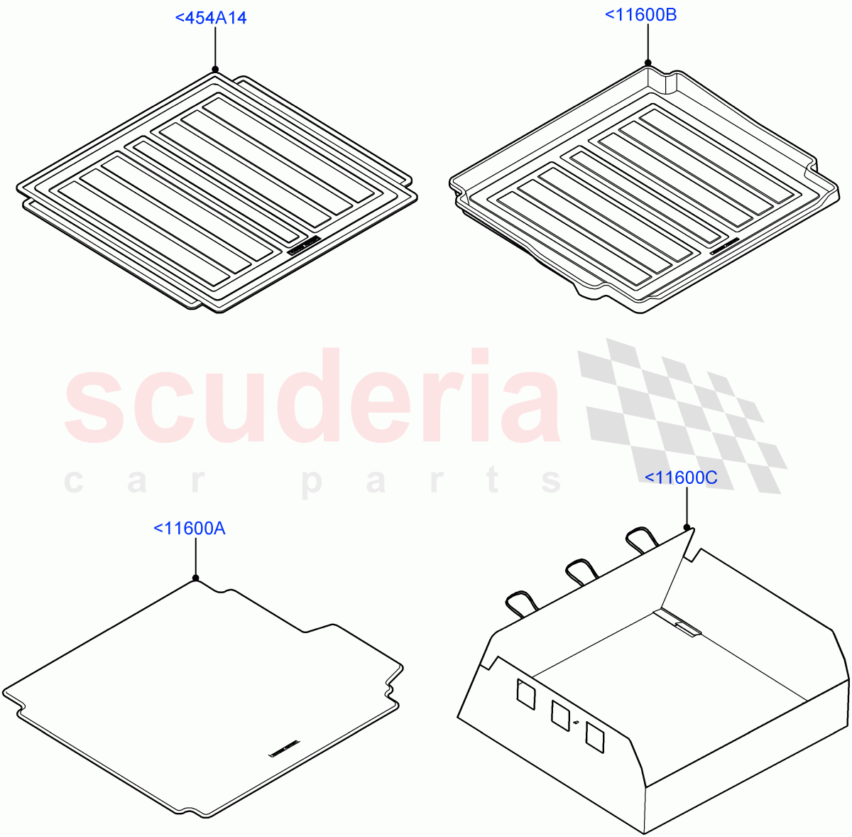 Loadspace Protection Mats(Accessory) of Land Rover Land Rover Range Rover (2012-2021) [5.0 OHC SGDI SC V8 Petrol]