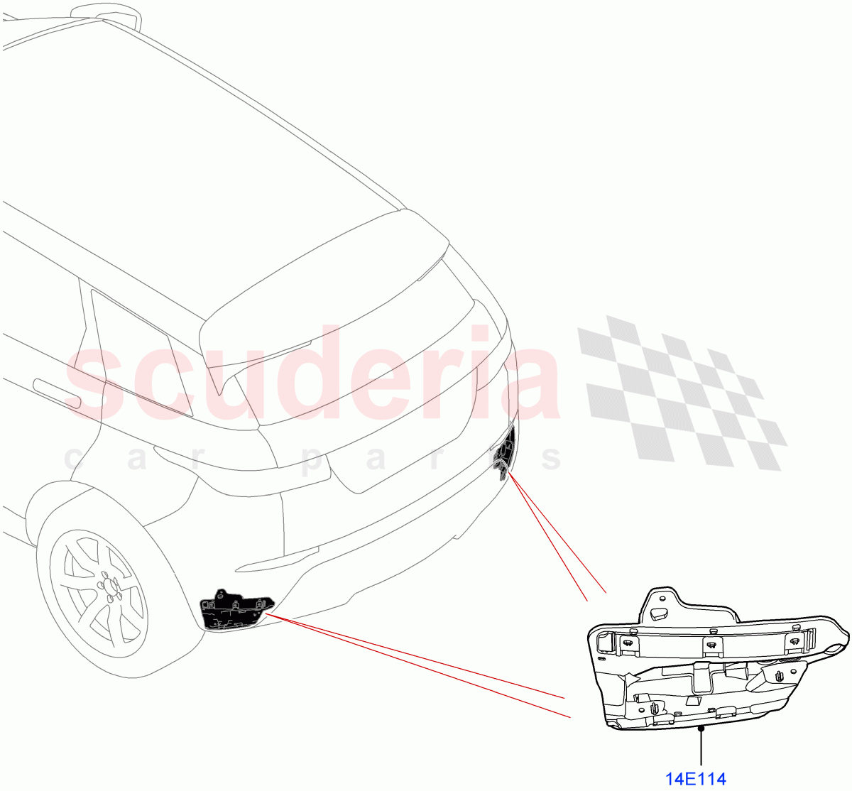 Vehicle Modules And Sensors(Tailgate - Hands Free,Halewood (UK)) of Land Rover Land Rover Range Rover Evoque (2019+) [2.0 Turbo Petrol AJ200P]