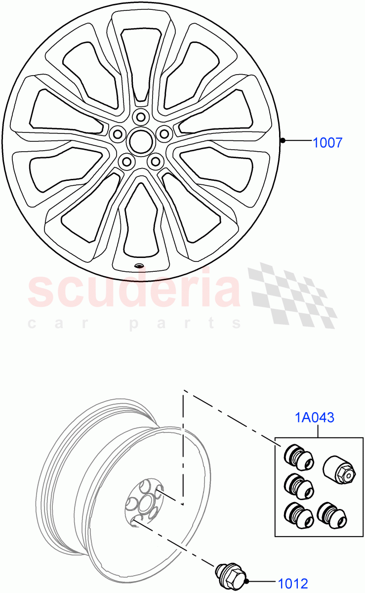 Accessory Wheels of Land Rover Land Rover Range Rover Velar (2017+) [2.0 Turbo Diesel]