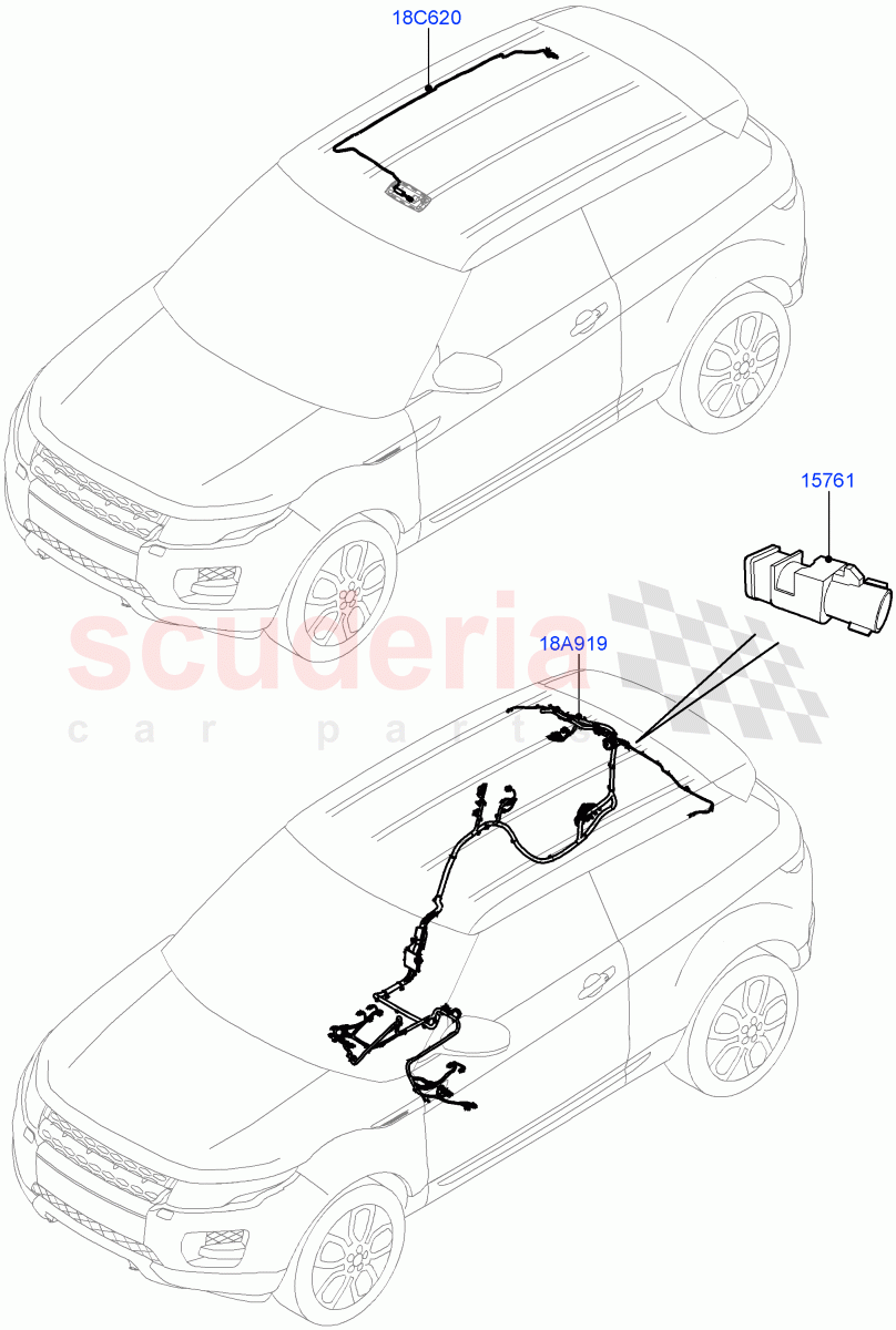 Electrical Wiring - Body And Rear(Audio/Navigation/Entertainment)(Changsu (China))((V)FROMEG000001) of Land Rover Land Rover Range Rover Evoque (2012-2018) [2.0 Turbo Diesel]