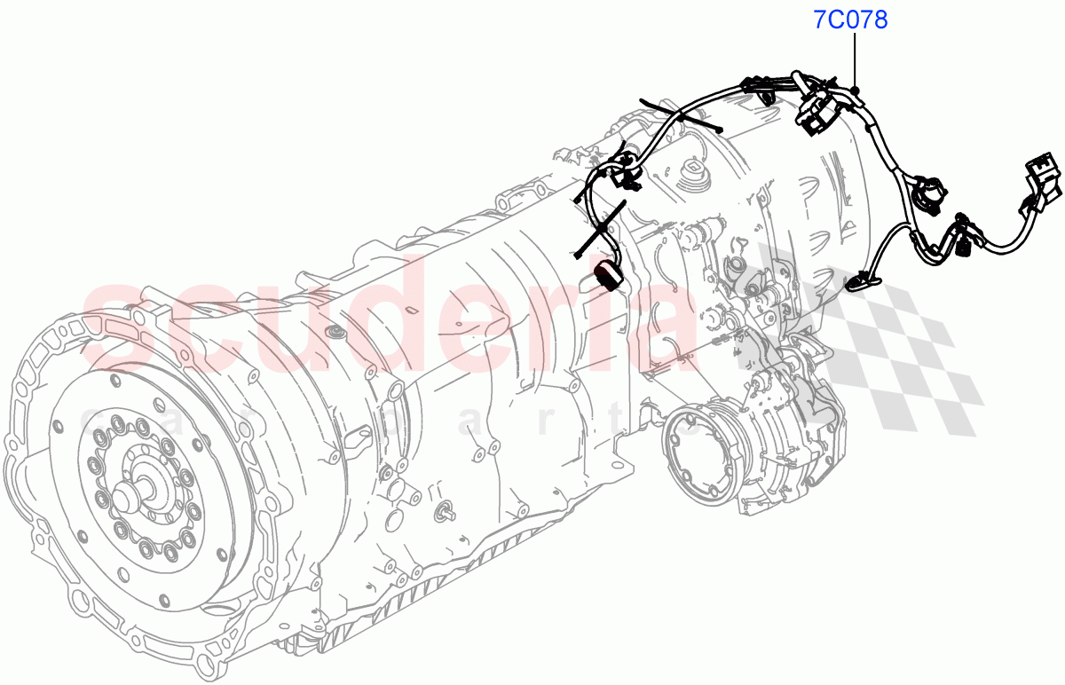 Electrical Wiring - Engine And Dash (Transmission) ((V) FROMMH000001) of Land Rover Land Rover Discovery Sport (2015+) [2.0 Turbo Petrol GTDI]