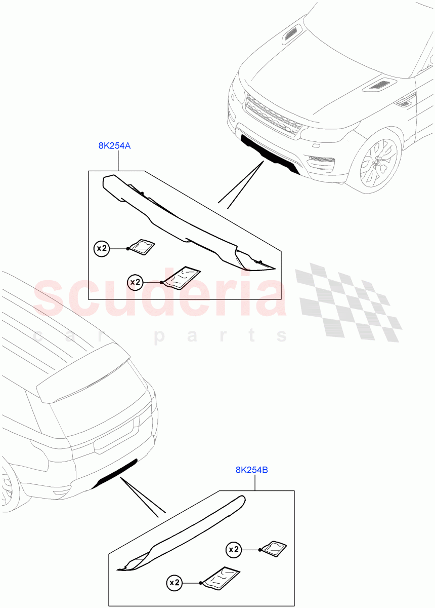 Exterior Body Protection(Accessory) of Land Rover Land Rover Range Rover Sport (2014+) [2.0 Turbo Petrol AJ200P]