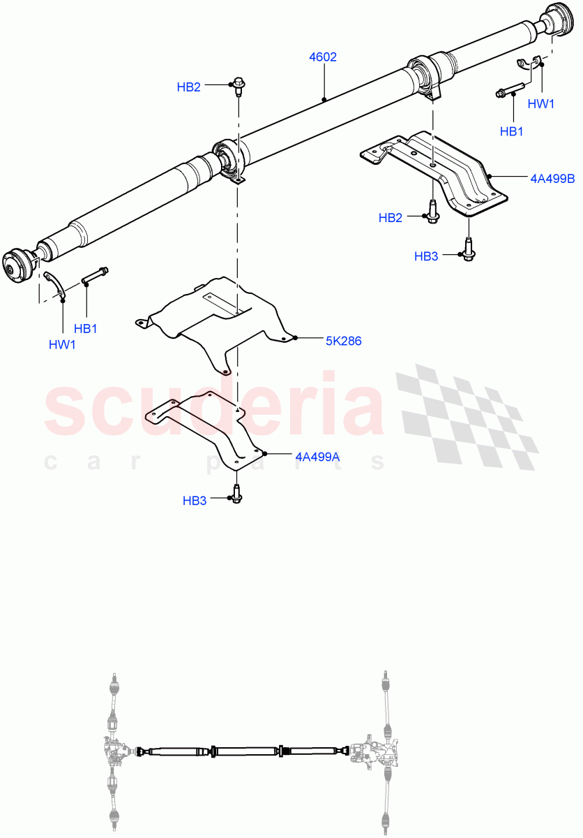 Drive Shaft - Rear Axle Drive(Changsu (China),Dynamic Driveline)((V)FROMGG134738) of Land Rover Land Rover Range Rover Evoque (2012-2018) [2.0 Turbo Petrol GTDI]