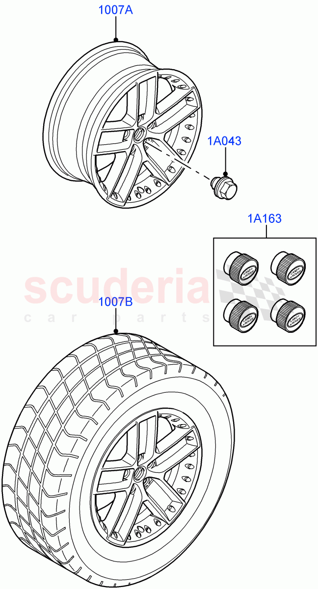 Wheels (Accessory) of Land Rover Land Rover Range Rover Sport (2005-2009) [4.2 Petrol V8 Supercharged]