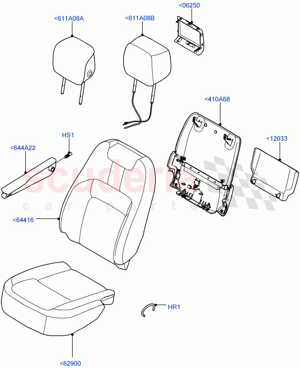 Front Seat Covers(Taurus Leather)((V)FROMJA000001) of Land Rover Land Rover Range Rover (2012-2021) [3.0 I6 Turbo Diesel AJ20D6]