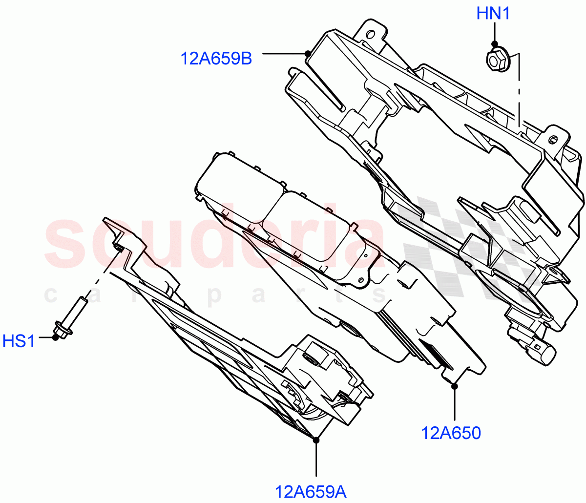 Engine Modules And Sensors (1.5L AJ20P3 Petrol High PHEV, Halewood (UK), 1.5L AJ20P3 Petrol High) ((V) FROMLH000001) of Land Rover Land Rover Range Rover Evoque (2019+) [1.5 I3 Turbo Petrol AJ20P3]