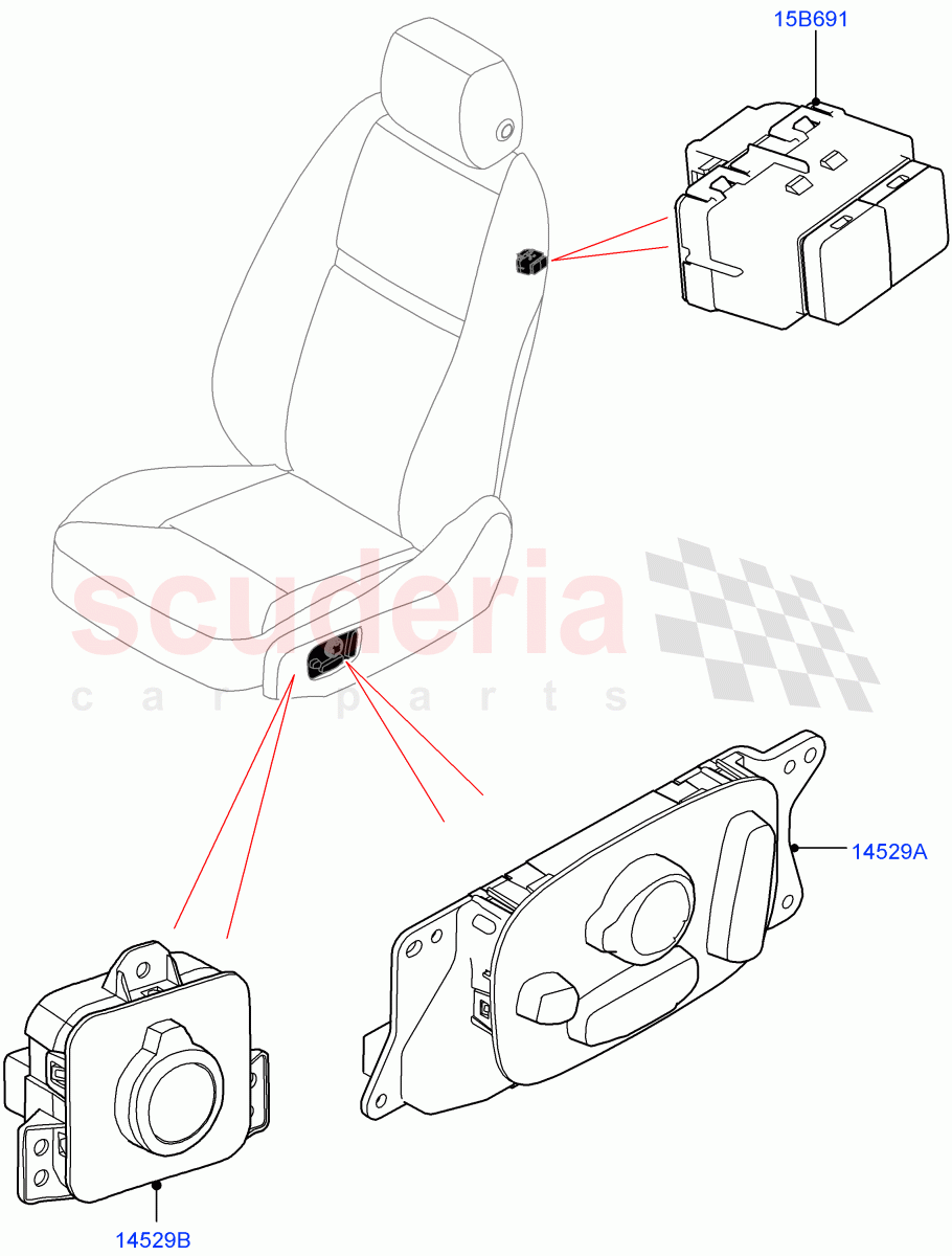 Switches (Seats) of Land Rover Land Rover Defender (2020+) [5.0 OHC SGDI SC V8 Petrol]