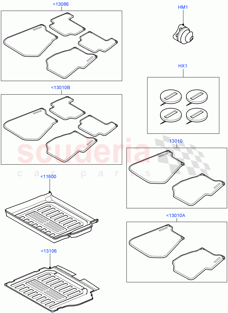 Interior Dress Up(Accessory, Floor Mats)((V)TO9A999999) of Land Rover Land Rover Range Rover Sport (2005-2009) [3.6 V8 32V DOHC EFI Diesel]