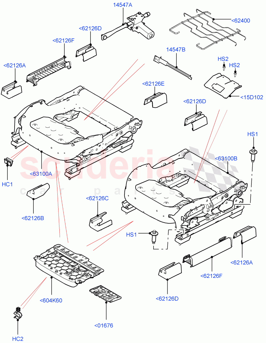 Front Seat Base((V)TOHA999999) of Land Rover Land Rover Range Rover (2012-2021) [2.0 Turbo Petrol GTDI]