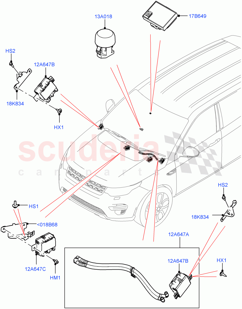 Air Conditioning And Heater Sensors (Itatiaia (Brazil)) of Land Rover Land Rover Range Rover Evoque (2019+) [2.0 Turbo Diesel AJ21D4]