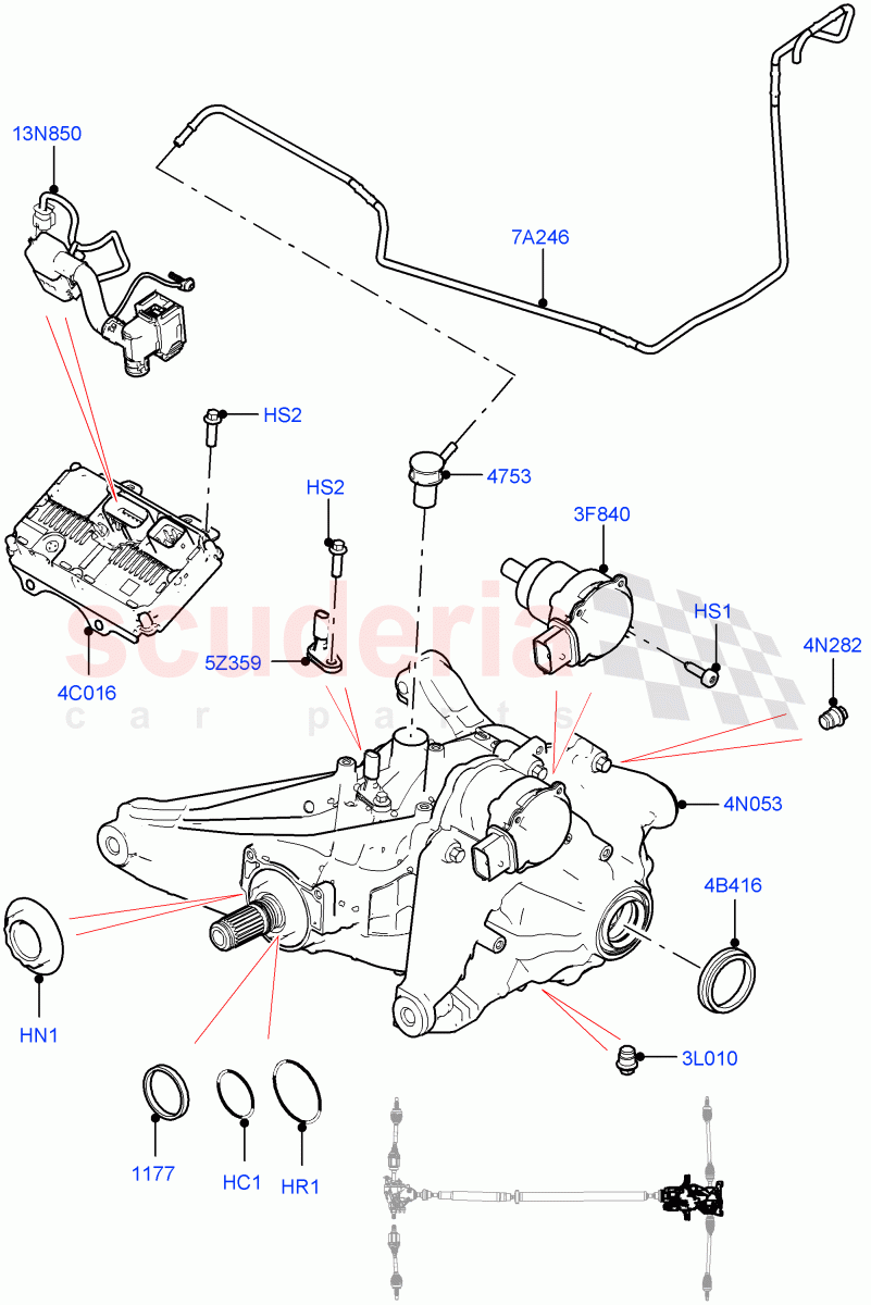 Rear Axle(Changsu (China),Efficient Driveline,Less Electric Engine Battery,Electric Engine Battery-MHEV)((V)FROMKG446857) of Land Rover Land Rover Discovery Sport (2015+) [2.0 Turbo Petrol GTDI]