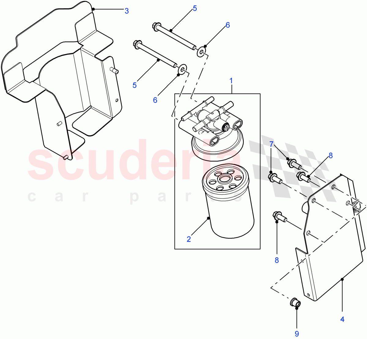 Fuel Filter((V)FROM7A000001) of Land Rover Land Rover Defender (2007-2016)