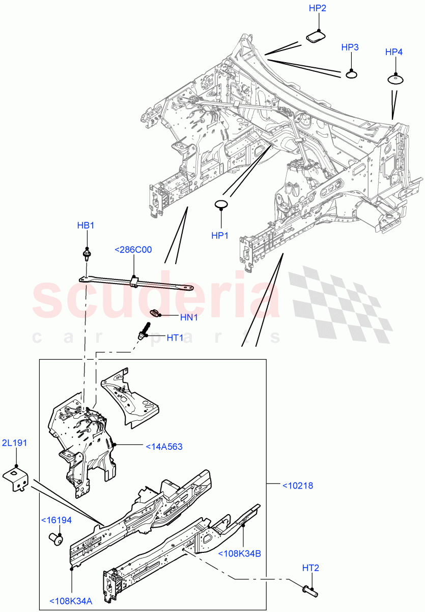 Front Panels, Aprons & Side Members (Reinforcement - Member) of Land Rover Land Rover Range Rover Sport (2014+) [5.0 OHC SGDI SC V8 Petrol]