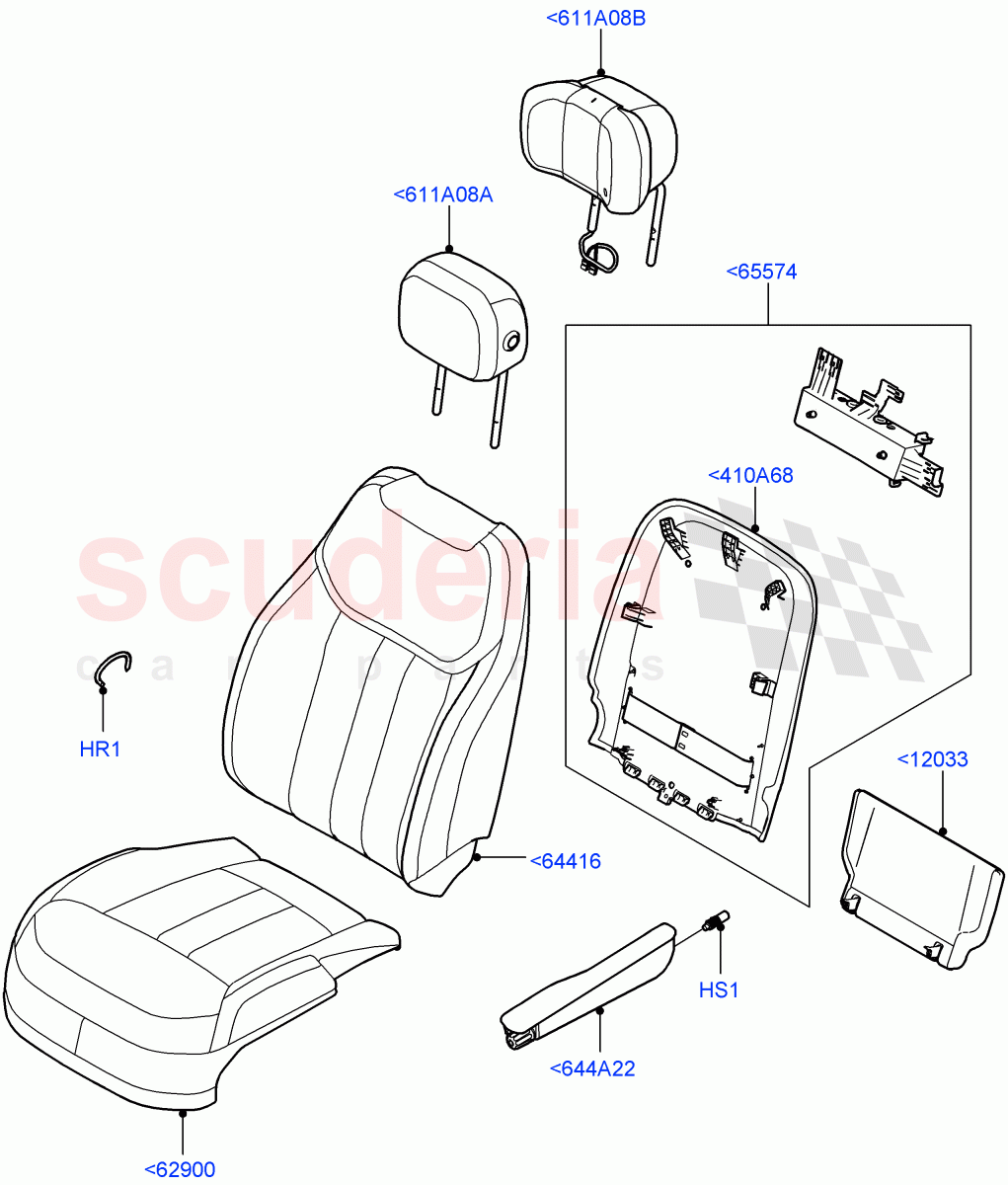 Front Seat Covers(Full Analine Leather) of Land Rover Land Rover Range Rover (2022+) [4.4 V8 Turbo Petrol NC10]