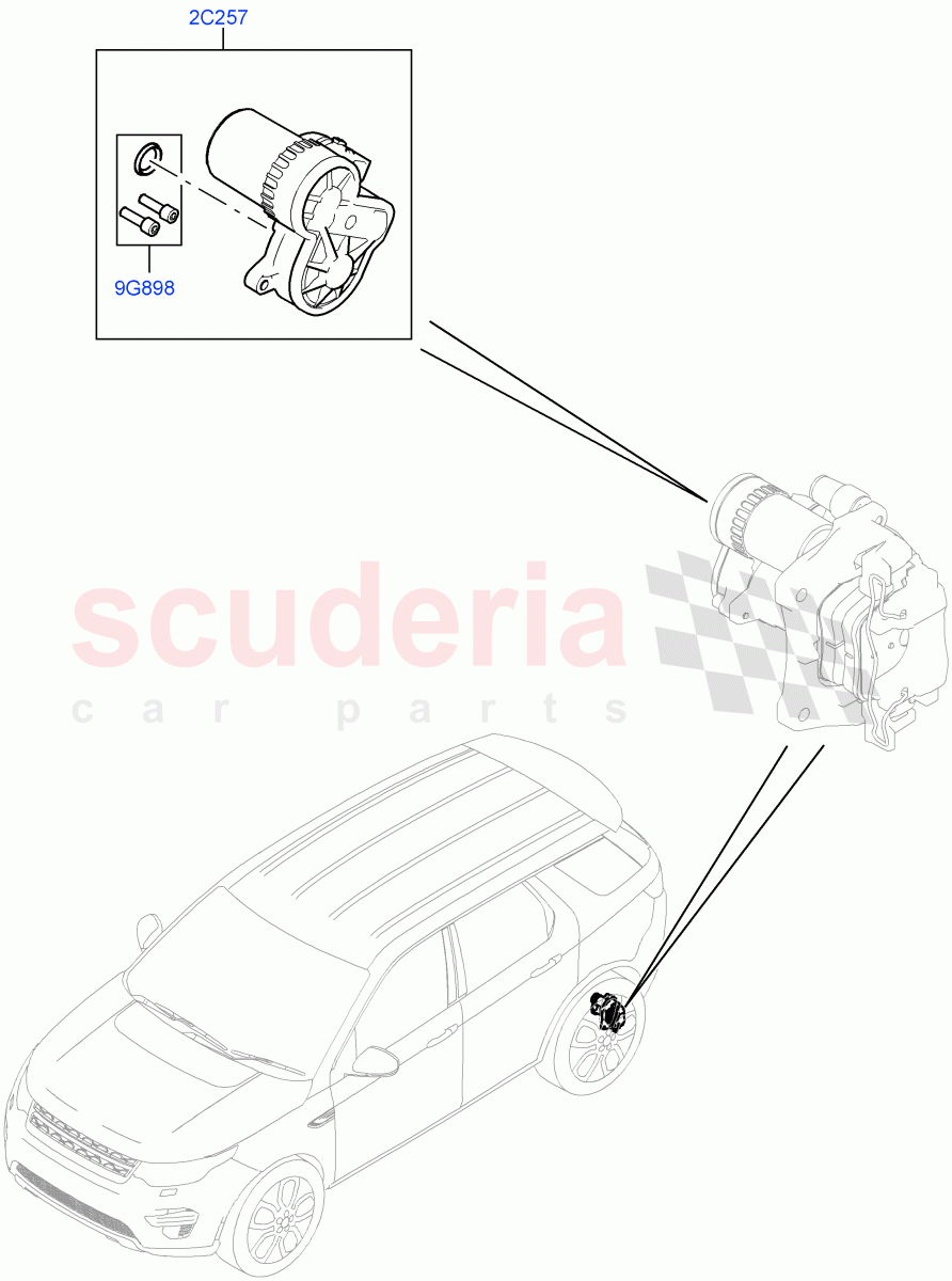 Parking Brake(Halewood (UK)) of Land Rover Land Rover Discovery Sport (2015+) [2.0 Turbo Petrol AJ200P]