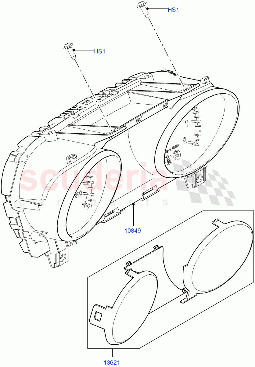 Instrument Cluster(Itatiaia (Brazil))((V)FROMGT000001) of Land Rover Land Rover Discovery Sport (2015+) [1.5 I3 Turbo Petrol AJ20P3]