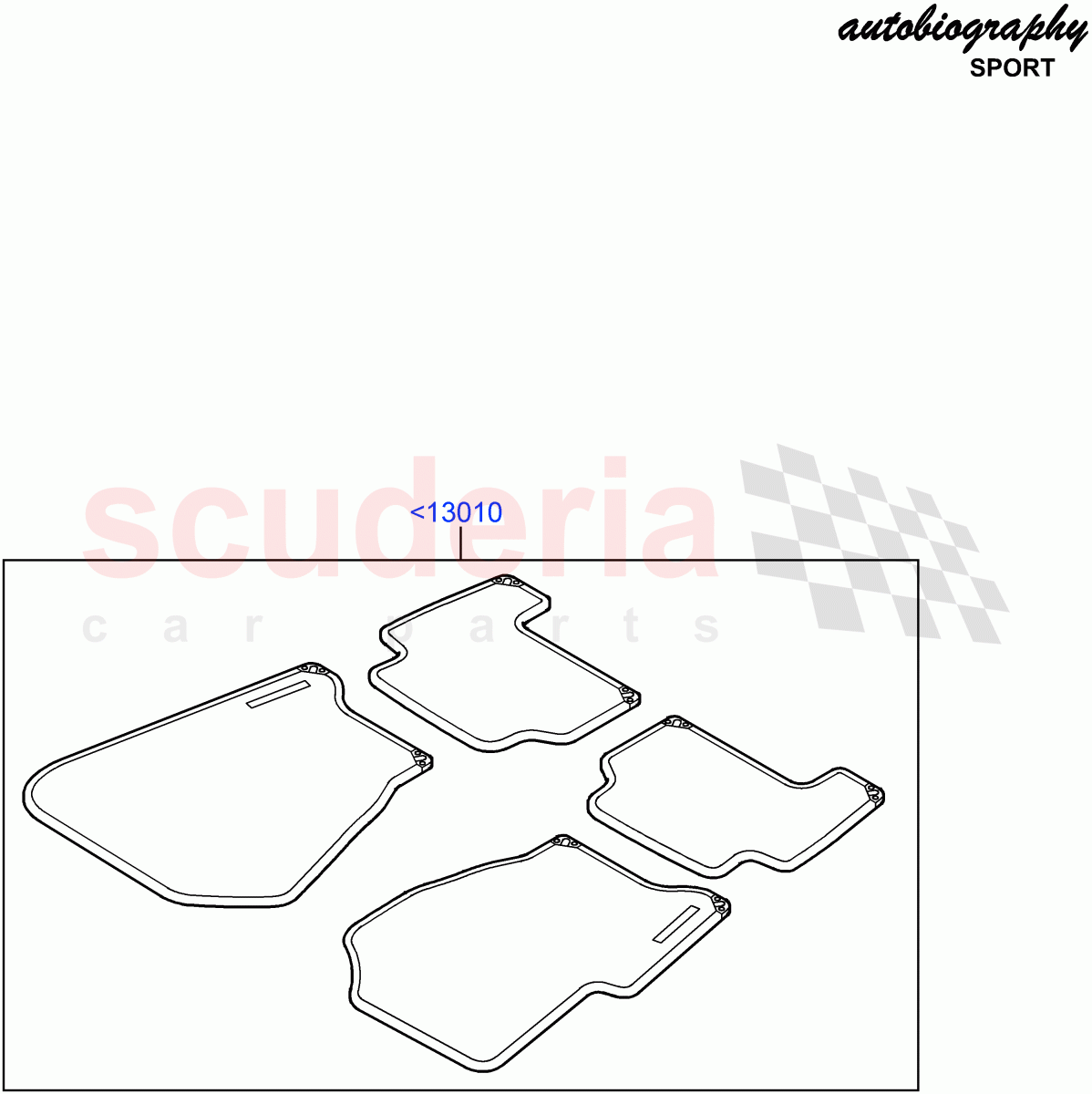 Floor Trim(Autobiography Sales Badge)((V)FROMAA000001) of Land Rover Land Rover Range Rover Sport (2010-2013) [5.0 OHC SGDI NA V8 Petrol]