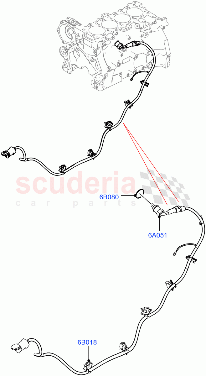 Engine Heater (Solihull Plant Build) (2.0L AJ200P Hi PHEV, Immersion Heater - 700W / 110V, 2.0L I4 High DOHC AJ200 Petrol) ((V) FROMJA000001) of Land Rover Land Rover Range Rover Sport (2014+) [2.0 Turbo Petrol AJ200P]