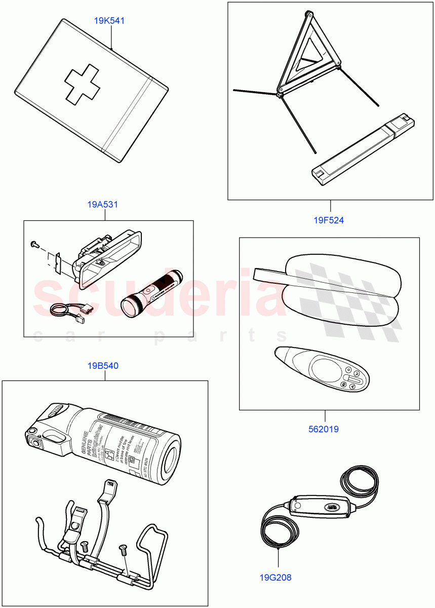 Emergency Equipment(Accessory) of Land Rover Land Rover Range Rover (2012-2021) [3.0 DOHC GDI SC V6 Petrol]